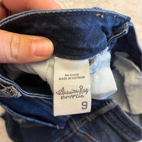 American Rag Distressed Mini Jean Skirt - Picture 6 of 9